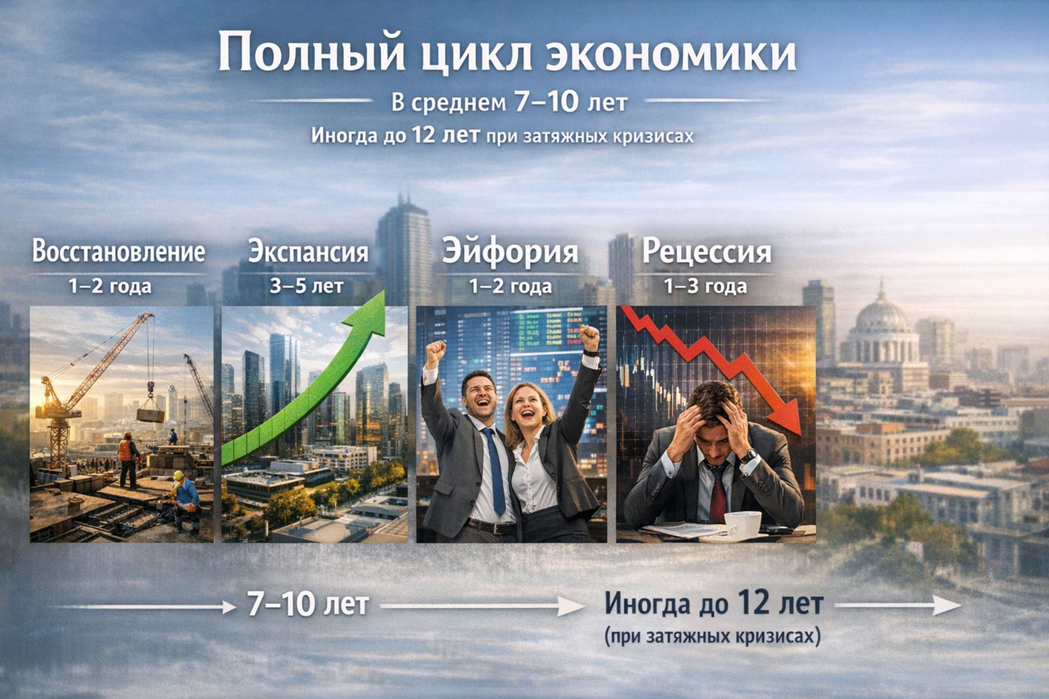 Недвижимость &ndash; самый капиталоёмкий актив в портфеле частного инвестора. Ошибка в фазе рынка легко съедает 3&ndash;5 лет потенциальной доходности.