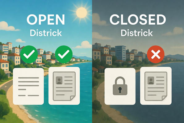 Open Districts in Turkey for Residence Permit in 2026