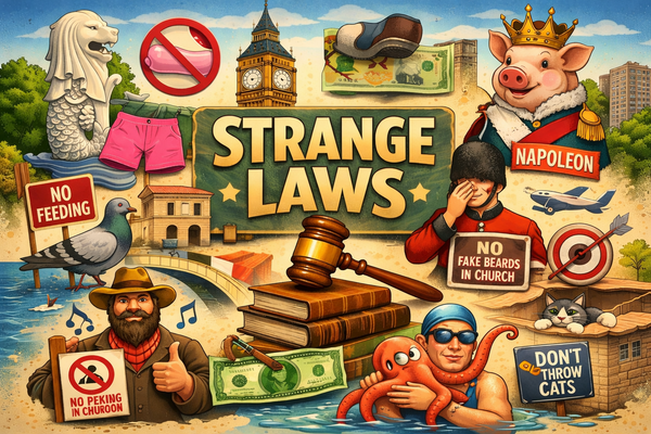 The Strangest Laws Still in Effect Around the World