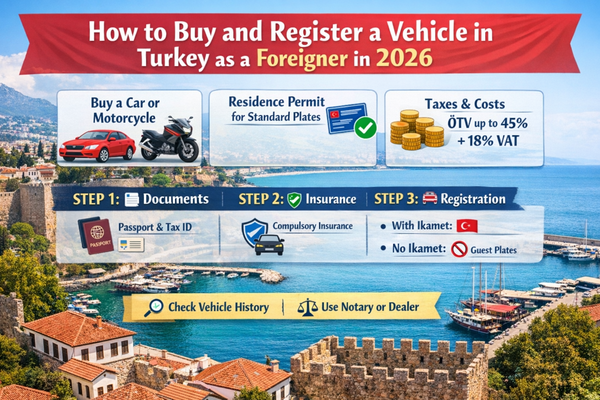 How to Buy and Register a Car or Motorcycle in Turkey as a Foreigner in 2026