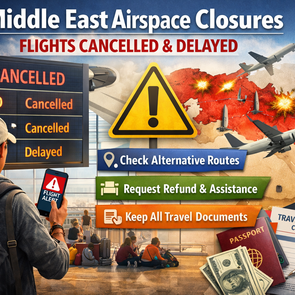 Flight Delayed or Cancelled? Middle East Airspace Closures Guide