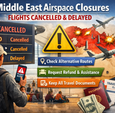Flight Delayed or Cancelled? Middle East Airspace Closures Guide