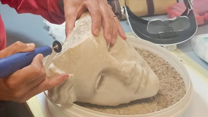 Hellenistic Goddess Head Discovered in Turkey's Metropolis