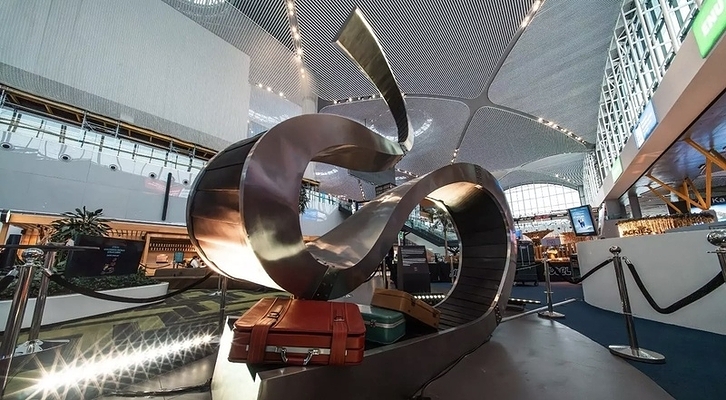 Forgotten Items Turn into Art at Istanbul Airport