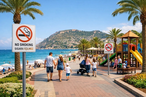 Strict Smoking Ban Introduced in Alanya’s Public Areas