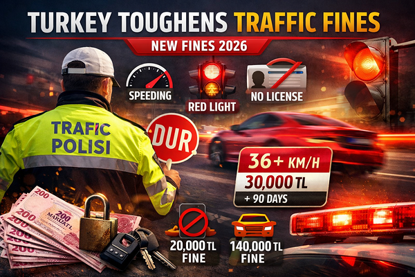 Turkey Raises Traffic Fines: New Penalties for 2026