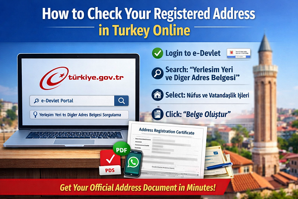 How to Check Your Registered Address (Ikamet Adresi) in Turkey Online