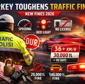 Turkey Traffic Fines 2026: New Penalties & License Suspension