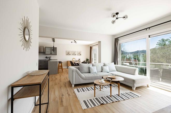 Furnished 3+1 Apartment in Bodrum – Gated Complex with Pool