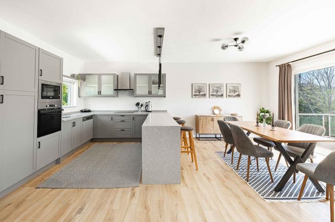 Furnished 3+1 Apartment in Bodrum – Gated Complex with Pool