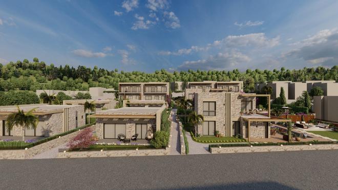 Sea-View 4+1 Villa in Bodrum – New Development, 250 m from the Sea