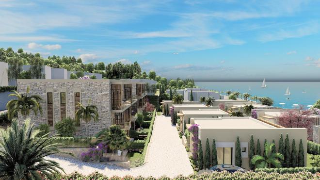 Sea-View 4+1 Villa in Bodrum – New Development, 250 m from the Sea
