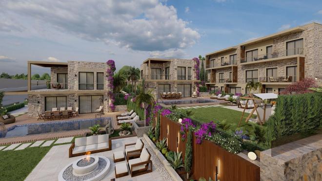 Sea-View 4+1 Villa in Bodrum – New Development, 250 m from the Sea