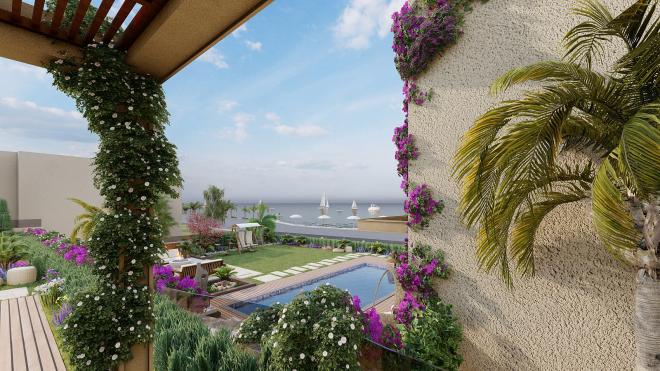Sea-View 4+1 Villa in Bodrum – New Development, 250 m from the Sea