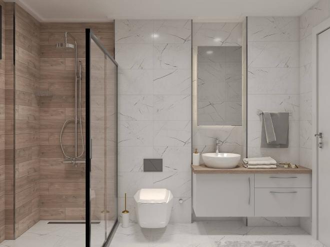 Apartment 2+1 with sea view in Bodrum