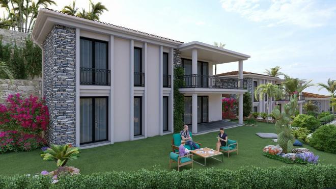 Apartment 2+1 with sea view in Bodrum