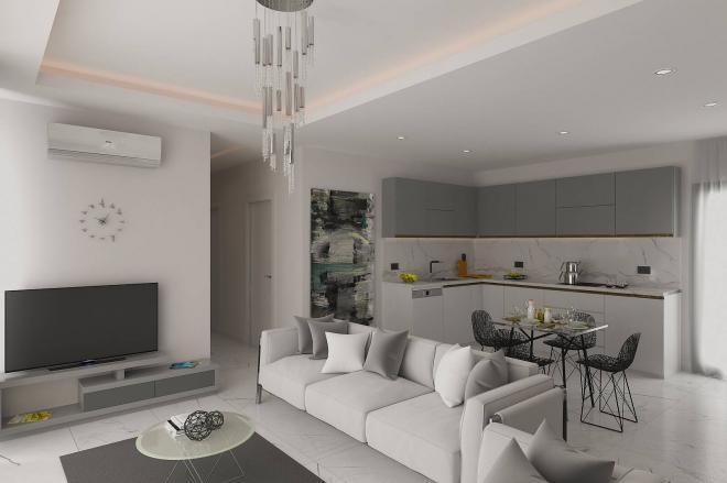 Apartment 2+1 with sea view in Bodrum