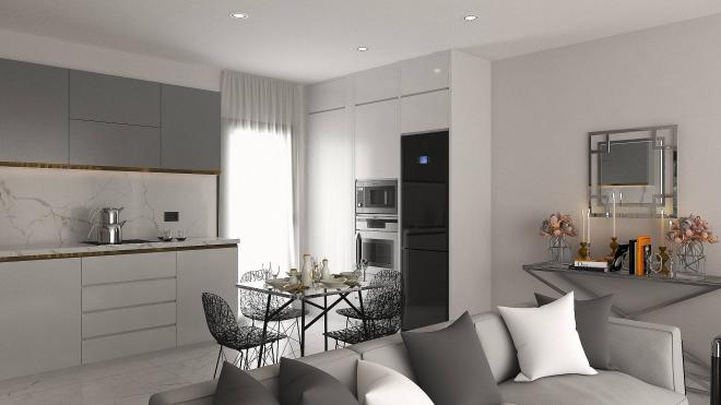 Apartment 2+1 with sea view in Bodrum