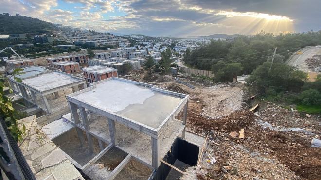 Apartment 2+1 with sea view in Bodrum