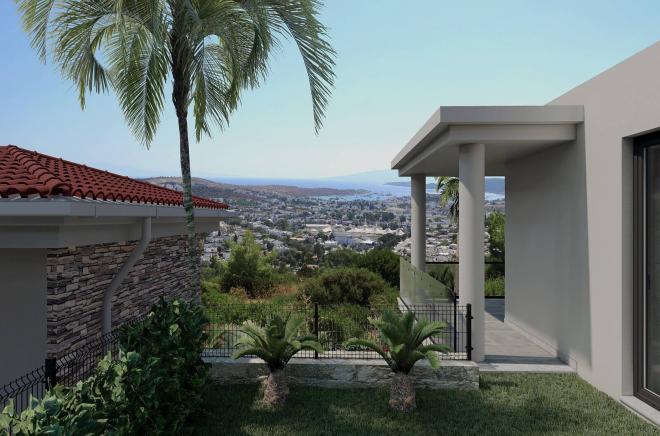 Apartment 2+1 with sea view in Bodrum