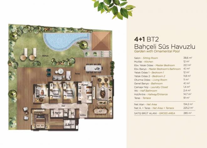 Duplex 4+1 in Istanbul