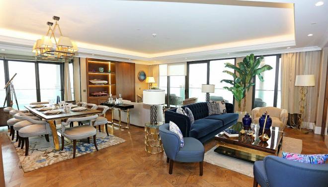 5+1 apartment with sea view in Istanbul