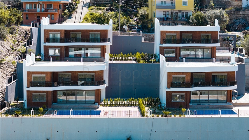 Luxury villa complex with panoramic sea views 