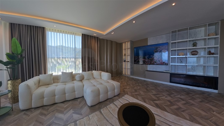 5+1 luxury villa project in the center of Alanya with stunning panoramic views