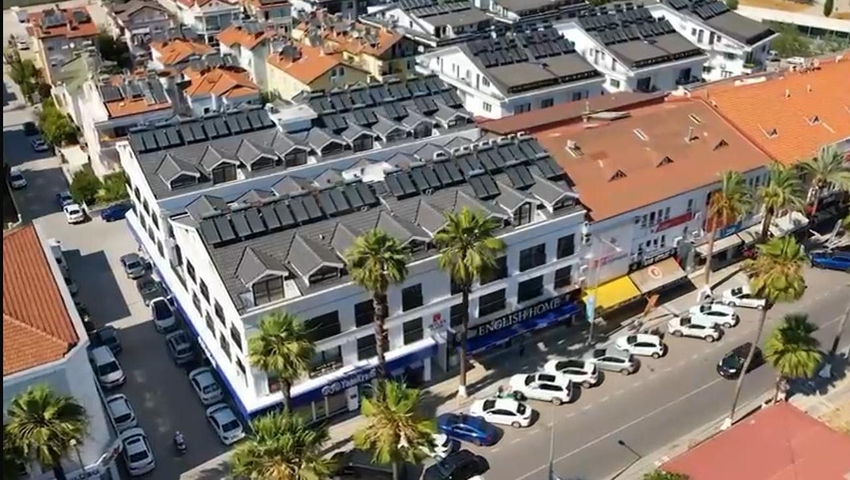 The apartment layout 1+1,2+1,3+1,4+1 in the Fethiye area 