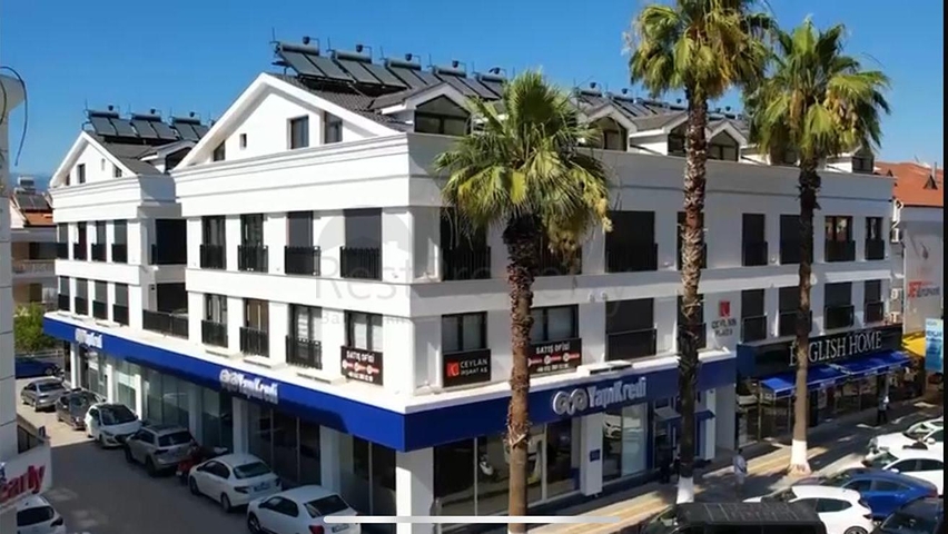 The apartment layout 1+1,2+1,3+1,4+1 in the Fethiye area 