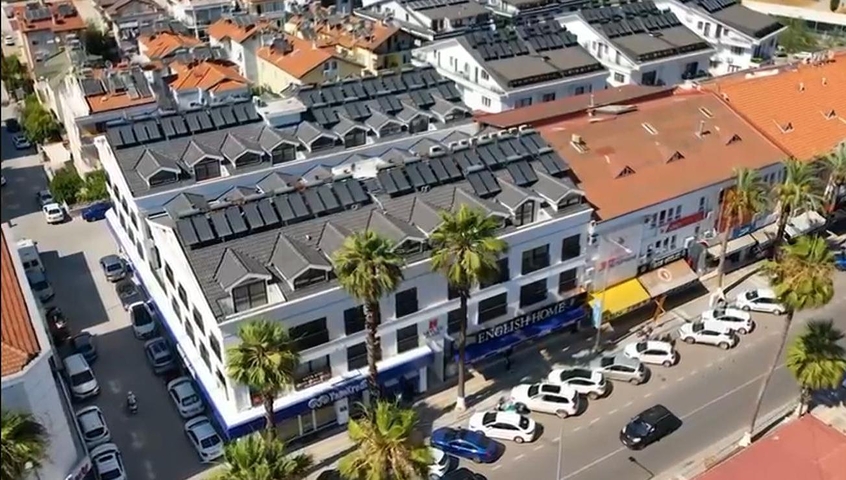 The apartment layout 1+1,2+1,3+1,4+1 in the Fethiye area 