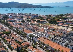 The apartment layout 1+1,2+1,3+1,4+1 in the Fethiye area 