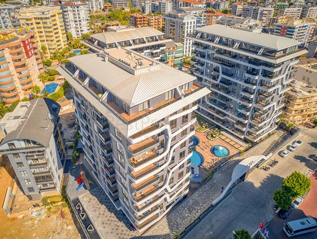 New luxury project with covered parking in Tosmur area