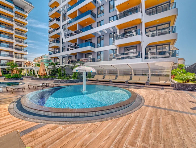 New luxury project with covered parking in Tosmur area