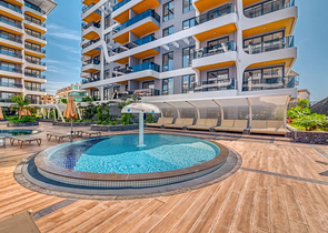 New luxury project with covered parking in Tosmur area