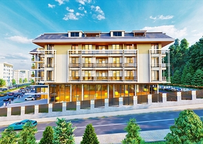 We offer you a project of a complex with infrastructure in the center of Alanya