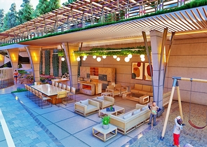 We offer you a project of a complex with infrastructure in the center of Alanya