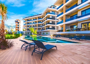 One-bedroom apartment in a new complex in Oba district