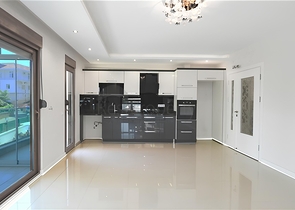 Furnished 2+1 apartment 400 m from the sea