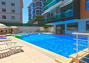 Furnished 2+1 apartment 400 m from the sea