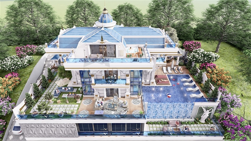 Luxury villa 5+1 in Kargicak area