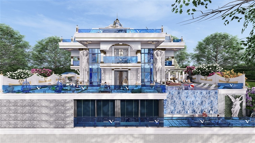 Luxury villa 5+1 in Kargicak area