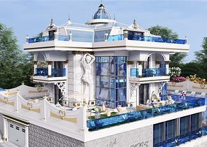 Luxury villa 5+1 in Kargicak area