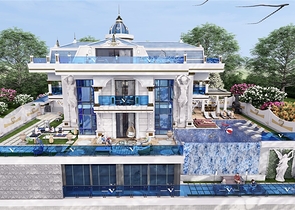 Luxury villa 5+1 in Kargicak area