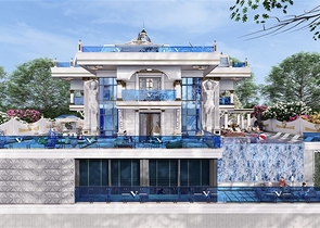Luxury villa 5+1 in Kargicak area
