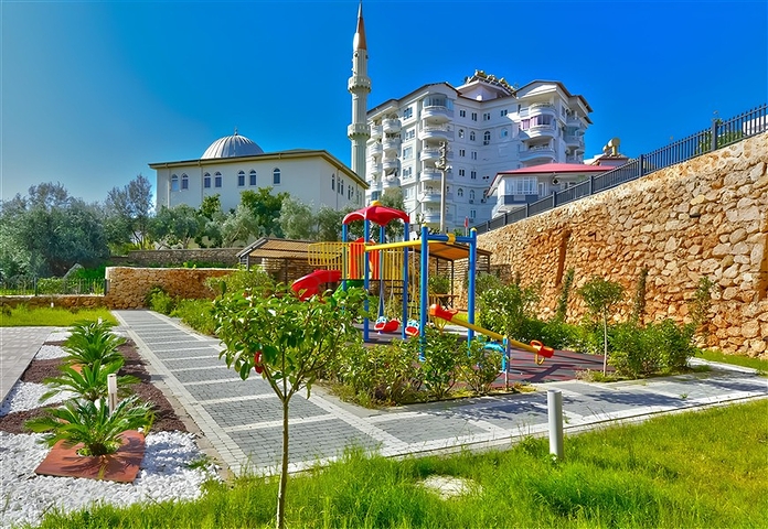 Modern 1+1 Apartment with Sea View in Tosmur, Alanya — 550 m from the Beach