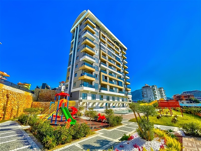 Modern 1+1 Apartment with Sea View in Tosmur, Alanya — 550 m from the Beach