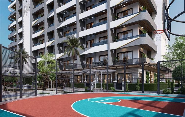 A new modern complex under construction in Northern Cyprus in the Guzelyurt area