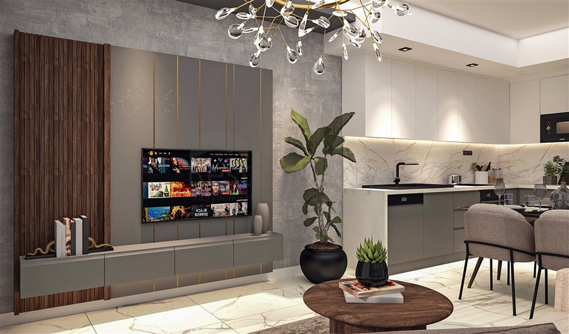 A new modern complex under construction in Northern Cyprus in the Guzelyurt area