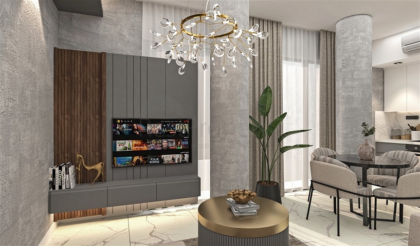 A new modern complex under construction in Northern Cyprus in the Guzelyurt area